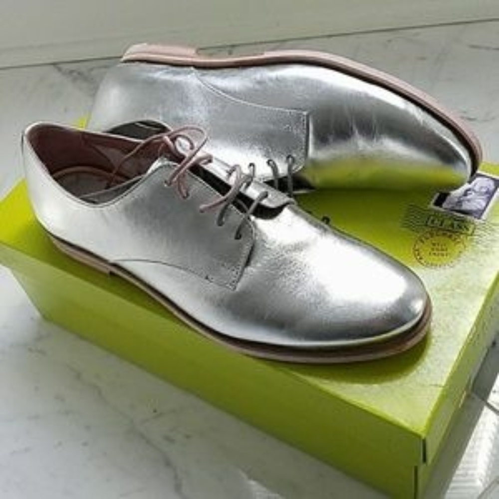 Ted Baker Silver Lace Up Shoes